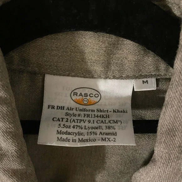 Rasco FR Khaki DH Air Uniform Shirt (M) - Picture 3 of 5